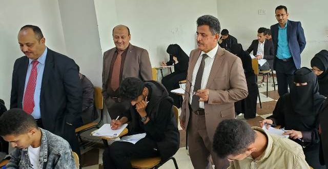 رئيس جامعة الناصر يطلع يتفقد سير الامتحانات النهائية