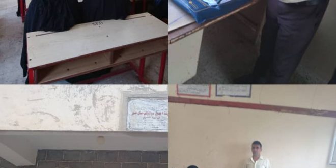 فريق النزول الميداني إلى محافظة الحديدة يزور مراكز محو الأمية وتعليم الكبار بمديرية الضحي بمحافظة الحديدة