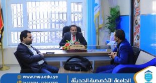 صحيفة 26 سبتمبر تزور الجامعة التخصصية 