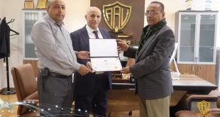 رئيس جامعة الجيل الجديد الدكتور همدان الشامي يتسلم شهادة عضوية إتحاد الجامعات الدولي