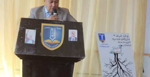 نائب رئيس جامعة الناصر يكرم طلبة الصيدلة