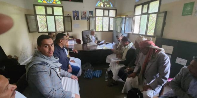 فريق الإشراف المركزي إلى محافظة إب يبدأ أعماله بزيارة عمل لمكتب الإدارة العامة لمحو الأمية وتعليم الكبار بالمحافظة