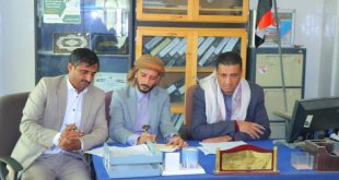 فريق الإشراف المركزي إلى محافظة عمران يبدأ أعماله بزيارة عمل لمكتب الإدارة العامة لمحو الأمية وتعليم الكبار بالمحافظة