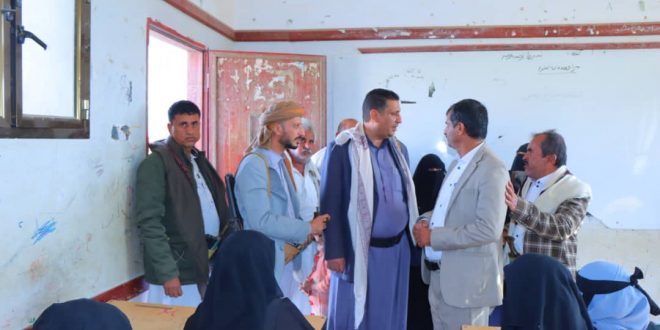 فريق الإشراف المركزي إلى محافظة عمران ينفذ زيارة استطلاعية لمديرية خارف