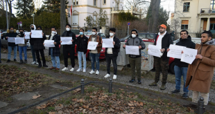 وقفة احتجاجية لطلاب اليمن في المانيا