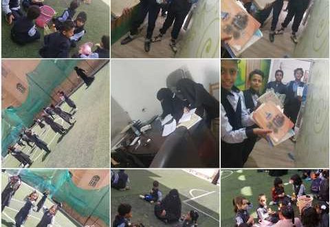 مدارس أنوار المستقبل ترفد مدرسة الفوارس بالكتب المدرسية