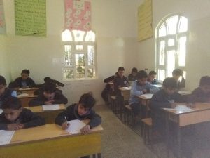تدشين الامتحانات النصفية بمدارس بسمة اليمن