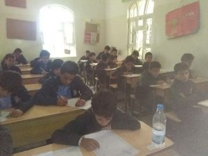تدشين الامتحانات النصفية بمدارس بسمة اليمن