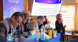 مناقشة مشاريع تخرج طلبة الجامعة الوطنية بصنعاء