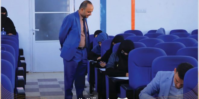 رئيس مجلس امناء جامعة الرازي يتفقد سير امتحانات الفصل الدراسي الثاني