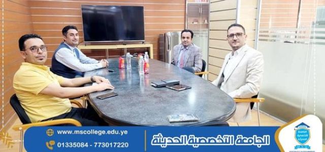 الجامعة التخصصية الحديثة تلتقي شركة نت ورد
