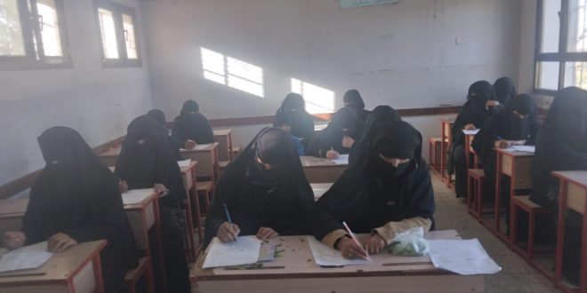 الاختبارات النصفية لمراكز محو الأمية بعمران