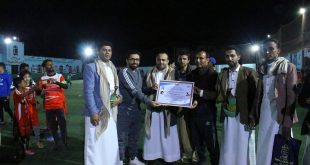 وزارة الشباب تكرم الجامعة التخصصية في نهاية دوري ابطال الأقصى