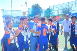  جامعة الناصر تفوز ببطولة طوفان الأقصى لكرة القدم 