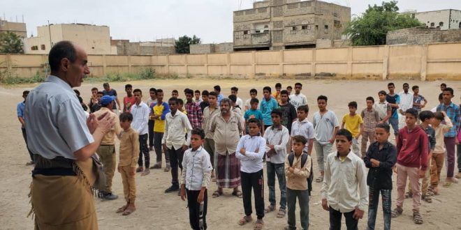 خلال زيارته التفقدية رئيس جهاز محو الأمية وتعليم الكبار يشدد على دور التربويين في التثقيف والتوعية بمخاطر المرحلة الراهنة 