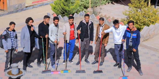 الاحتفاء باليوم العالمي للنظافة بكلية التكنولوجيا