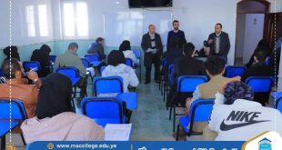 تدشين الامتحانات النهائية في الجامعة التخصصية الحديثة