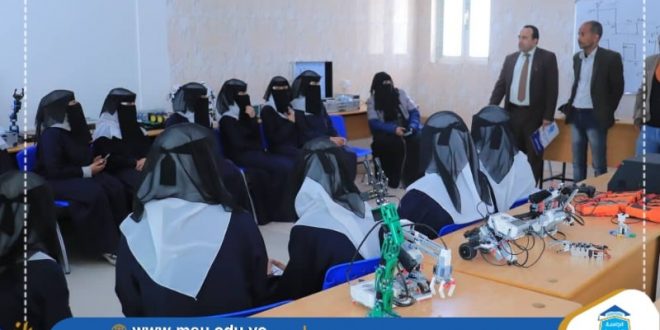 الجامعة التخصصية الحديثة تستقبل طالبات مدرستي الصدارة التربوية و فخر اليمن