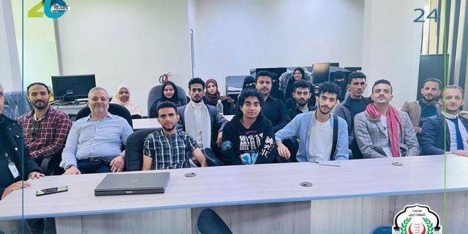 طلبة نظم معلومات بجامعة الملكة أروى يزورون شركة يمن سوفت