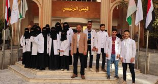 طلبة المختبرات بجامعة الناصر يزورون محتبرات مستشفى العلوم