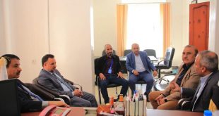 رئيس جامعة عمران يزور الجامعة الوطنية بصنعاء 