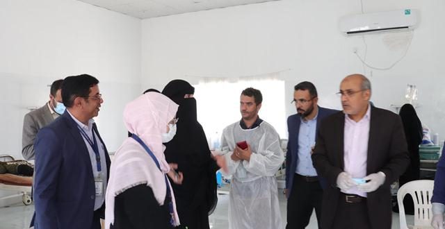 وكيل قطاع الرعاية الصحية بوزارة الصحة يزور مركز العزل الوبائي بمستشفى فلسطين