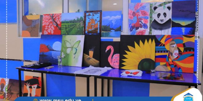 العنوان: طلبة قسم التصميم الداخلي في الجامعة التخصصية الحديثة يقدمون كرنفالا فنياً..تحت شعار"أناملنا سر إبداعنا"