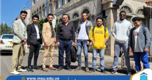 طلبة تقنية المعلومات والأمن السيبراني في الجامعة التخصصية يزورون هيئة المساحة الجيولوجية