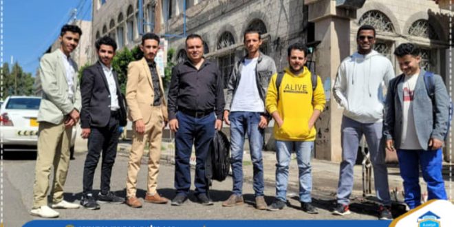 طلبة تقنية المعلومات والأمن السيبراني في الجامعة التخصصية يزورون هيئة المساحة الجيولوجية