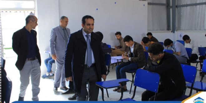 الجامعة التخصصية تدشن الامتحانات النهائية للفصل الدراسي الأول