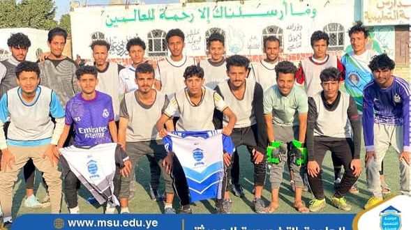 فريق الجامعة التخصصية يرسم ملحمة كروية استعدادا لدوري طوفان الأقصى