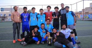 فريق كلية العلوم الادارية يفوز ببطولة دوري الجامعة الوطنية بصنعاء