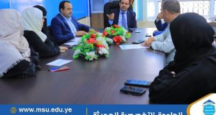 انعقاد مجلس شؤون الطلاب بالجامعة التخصصية الحديثة