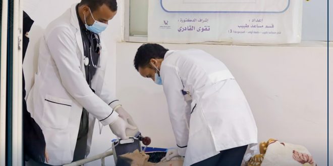 كلية الغد تنظم تقييما عمليا للتدريب الميداني لطلبة التمريض