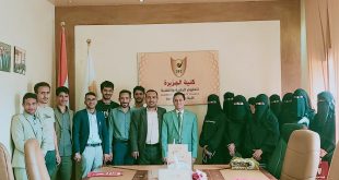 عميد كلية الجزيرة وإدارة التسويق يودعون طلاب مساعد طبيب وتمريض قبيل انطلاقهم لسوق العمل