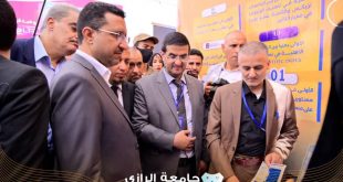 ووزير الاتصالات يشيد بإبداعات مشاريع طلاب جامعة الرازي في معرض بروج التقني