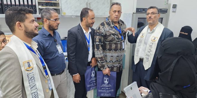 جامعة الناصر تواصل برنامج الزيارات التدريبية لطلبة العلوم الإدارية والمالية