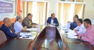 رئيس جامعة الناصر الدكتور ناصر الموفري يترأس الاجتماع الدوري لمجلس مركز التطوير وضمان الجودة