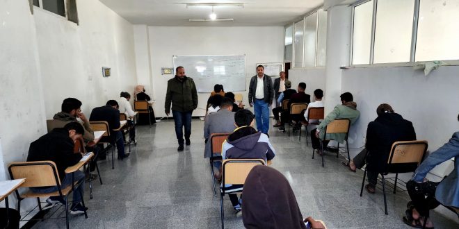 بدء الاختبارات النهائية لمستوى ثاني وثالث للفصل الدراسي الأول في كلية التكنولوجيا الحديثة