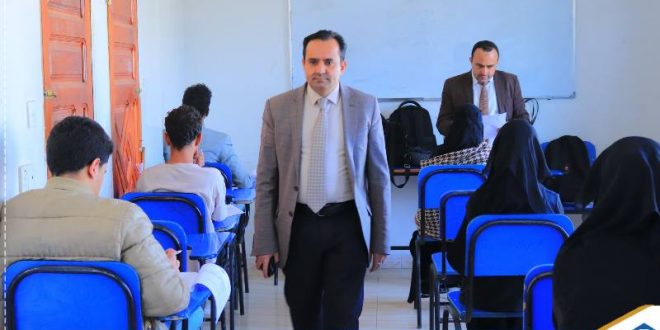 الكلية التخصصية الحديثة تدشن الامتحانات النهائية للفصل الدراسي الحالي