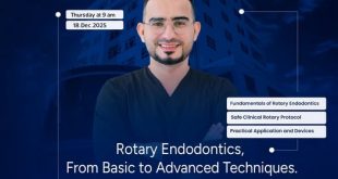 الفعالية العلمية التاسعة: تقنيات الروتاري في علاج الجذور من الأساسيات إلى الاحتراف بجامعة ابن النفيس