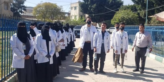 طلبة كلية بونا التخصصية في زيارة ميدانية لمستشفى الشرطة العام